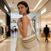 Large Nylon Double Zip Crossbody Bag