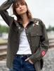 Peace Love and Music Army Shirt