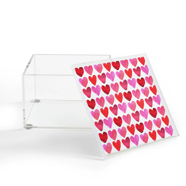 Amy Sia Heart Watercolor Acrylic Box