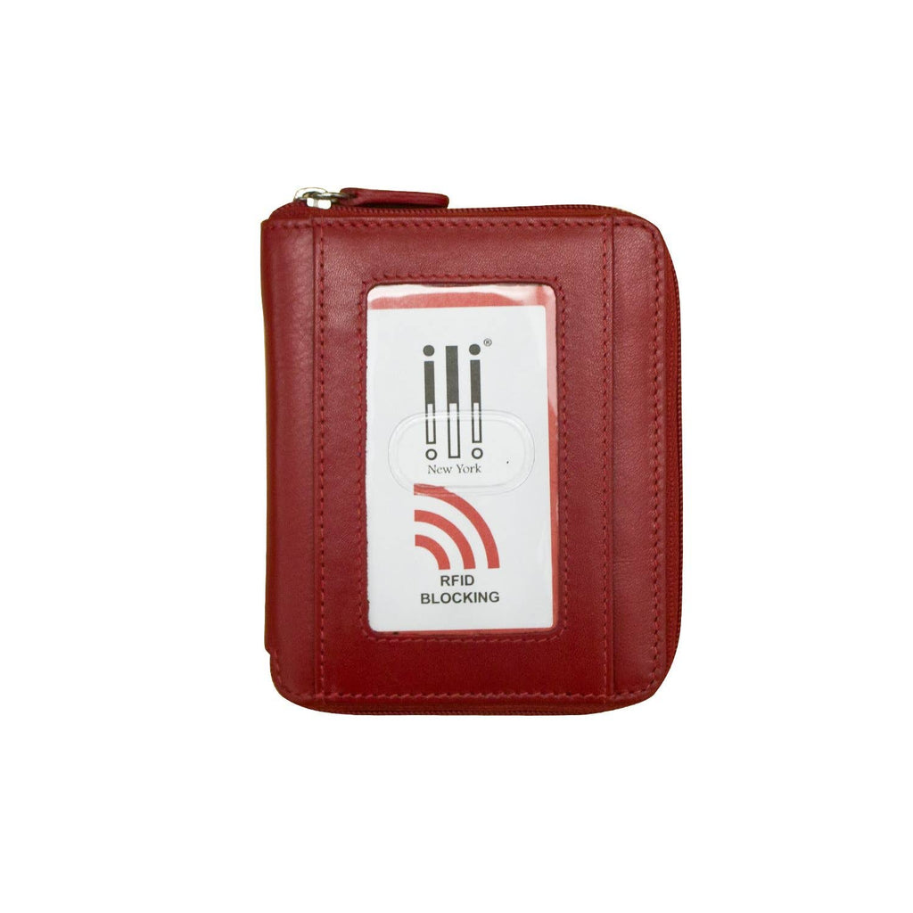 Leather Zip Around Wallet