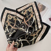 Elegant Chain-Link Square Scarf