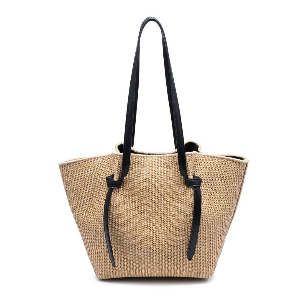 Lorenzo Raffia Shoulder Bag