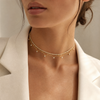 CZ Gold Fringe Layer Choker