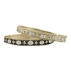 Bracelet with Alternating Pave Flower and Oval Stones