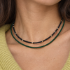 Beautiful Beaded Necklace with Gold Spacers