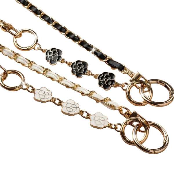 Crossbody Woven Phone Strap With Flower