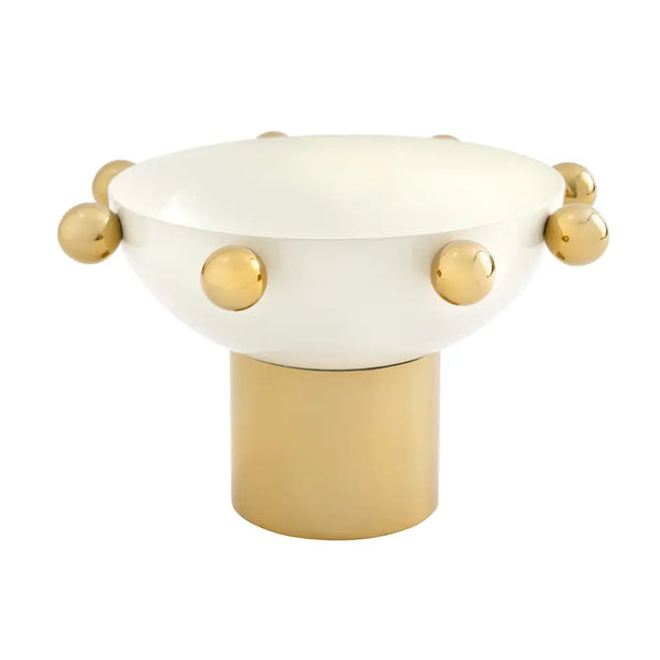 Cream and Gold Decorative Bowl