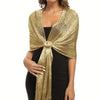 Metallic Fringe Dress Scarf