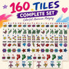 Fun Colorful Retro Pop Art Mahjong Tiles