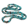 Hand-Knotted Long Ocean Jasper Beaded Necklace