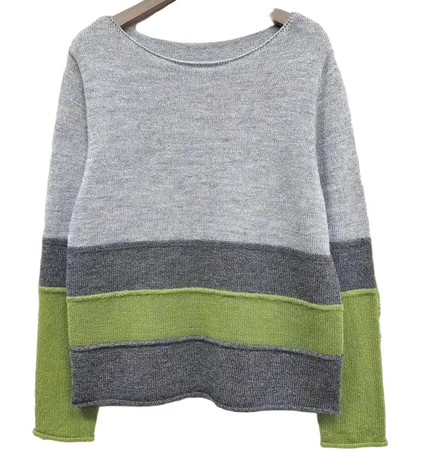 Mixed Color Block Sweater