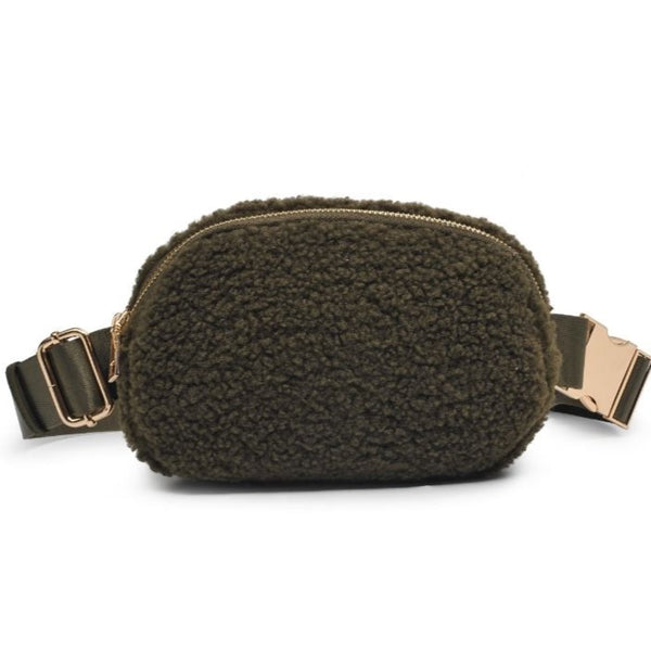 Sherpa Shearling Belt Bag/ Fanny Pack