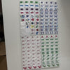 Whimsical Mahjong Tiles Featuring Bold Colored Winds
