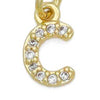CZ Pave Initial Charms