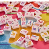 Fun Mahjong Tiles With Pink Hearts For Dots