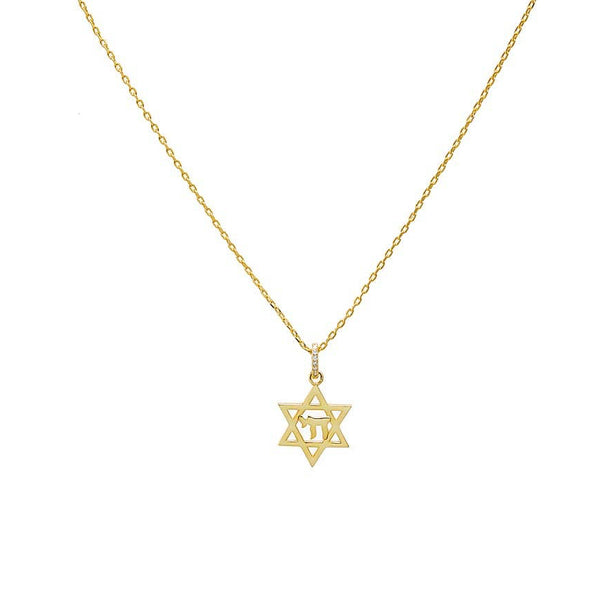 Star of David/Chai Pendant Necklace