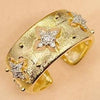 Italian Inspired Gold Satin Open Ring