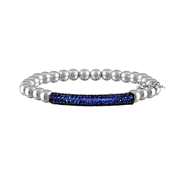 Lexi Colorful Pave Stretch Bar Bracelet