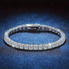 Sterling Silver and Moissanite CZ Tennis Bracelet