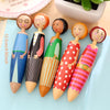 Retractable Colorful People Pens