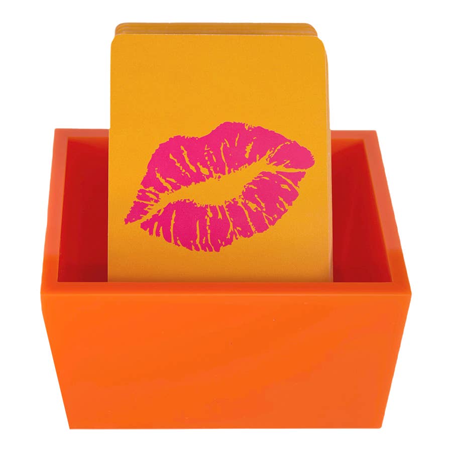 Brightly Colored Acrylic Canasta Card Holder