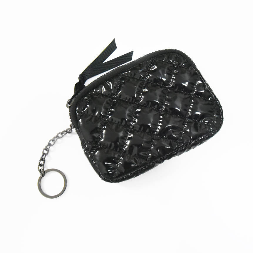 Diamond Puffer Keychain Wallet