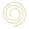 Sterling Silver Gold-Plated Paperclip Necklace