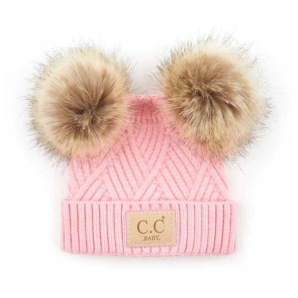 Baby Double Pom Beanie