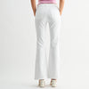 Just Black Denim Jeans Mid Rise Flare In White