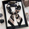Elegant Chain-Link Square Scarf