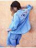 Butterly Kiss Embroidered Denim Shirt