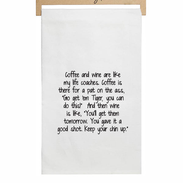 Hand Printed Sarcastic Sayings Dish Towels