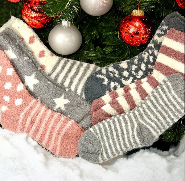 Fun Cozy Winter Fuzzy Socks