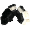 Leather and Faux Fur Fingerless Gloves