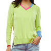 Color Block Trim Sweater By Zaket And Plover