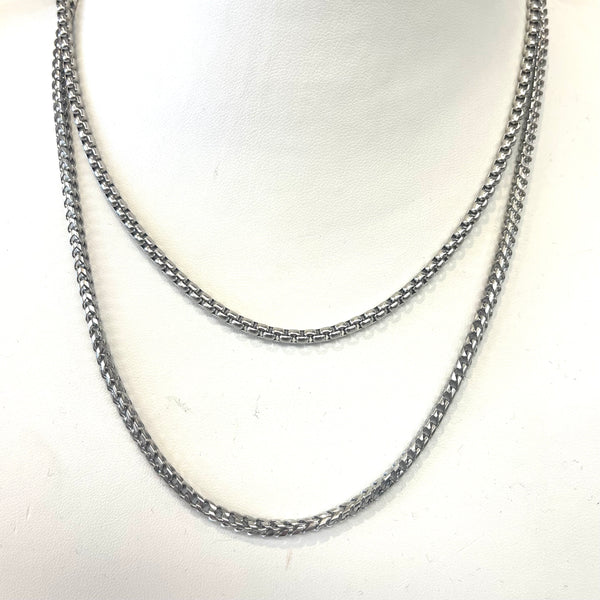 Hematite Double Clasp Interchangeable Chain Necklace (Charm sold separ –  Accessorize Me