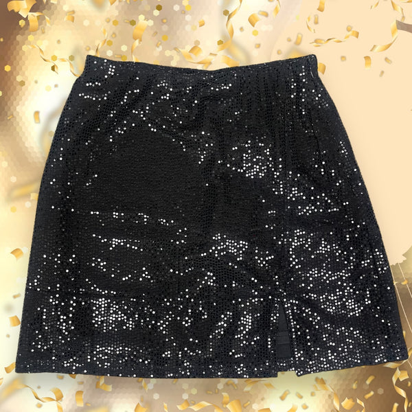 Black Sequin Skirt