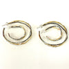 Sterling And Gold Mixed Metal Hoops