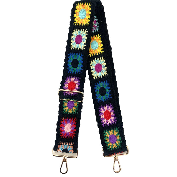 Crochet Flower Guitar Straps