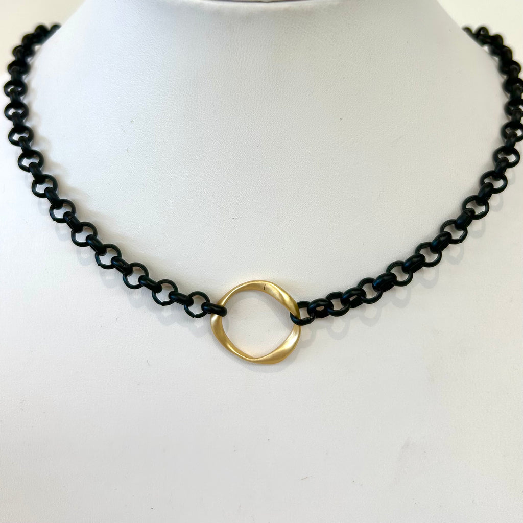 Catherine Two Tone Artisan Necklace
