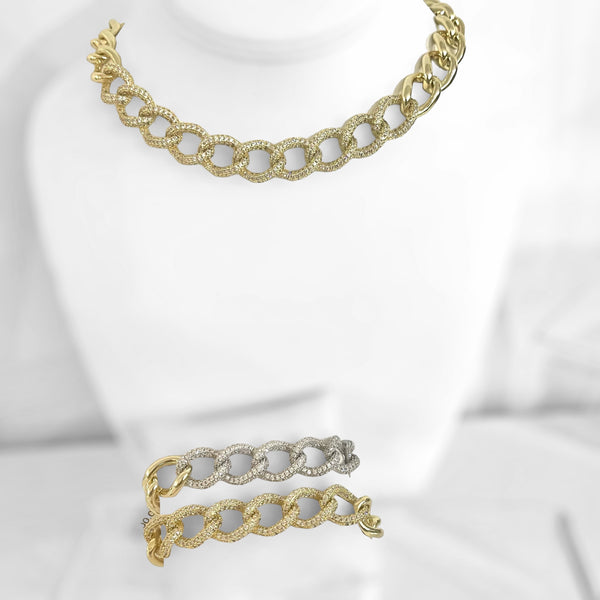 Pave Link Necklace