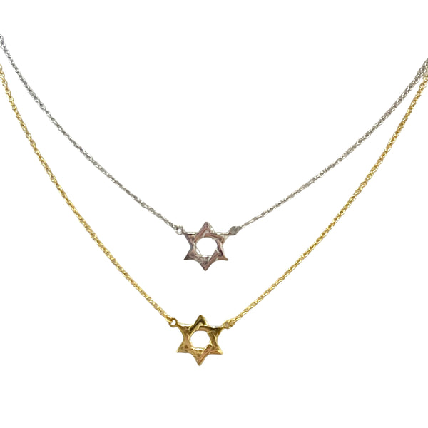 Delicate Star Of David Necklace