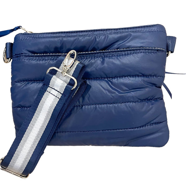 Puffer Wristlet/ Fanny/Crossbody Nylon Bag