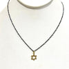 Sterling Two-Tone Charm Necklace