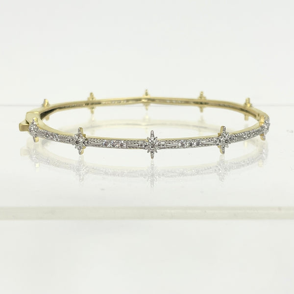 Gold-Filled CZ Stars All Around Bracelet
