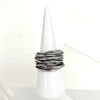 Adjustable Silver Stacked Wire Ring