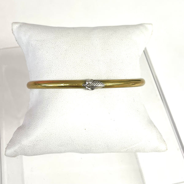 Feather Thin Cuff  Bracelet