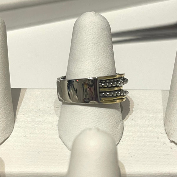 Two-Tone Crossover Ring