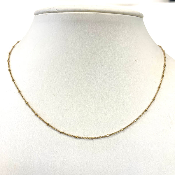 Glistening Gold Chain Necklace