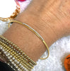Gold-Filled Flexible CZ Bar Bracelet